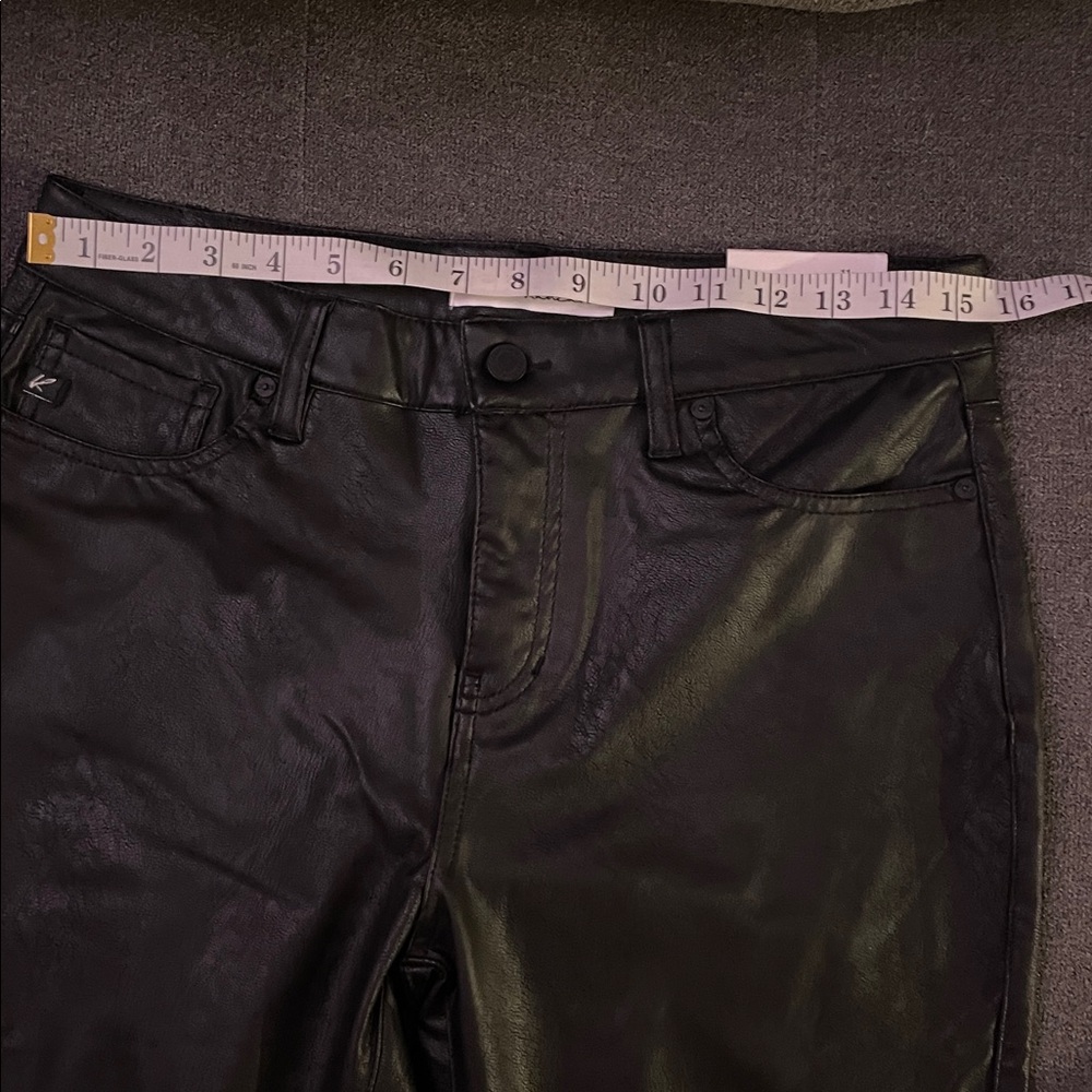 NWT KanCan Joan High Rise Faux Leather Bootcut Pants - Picture 9 of 10